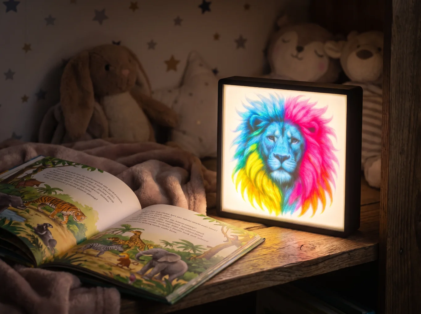 Colorful lion